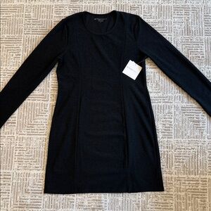 NWT Beyond Yoga Spacedye After Dark Long Sleeve Mini Dress Black